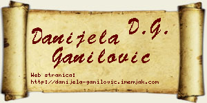 Danijela Ganilović vizit kartica